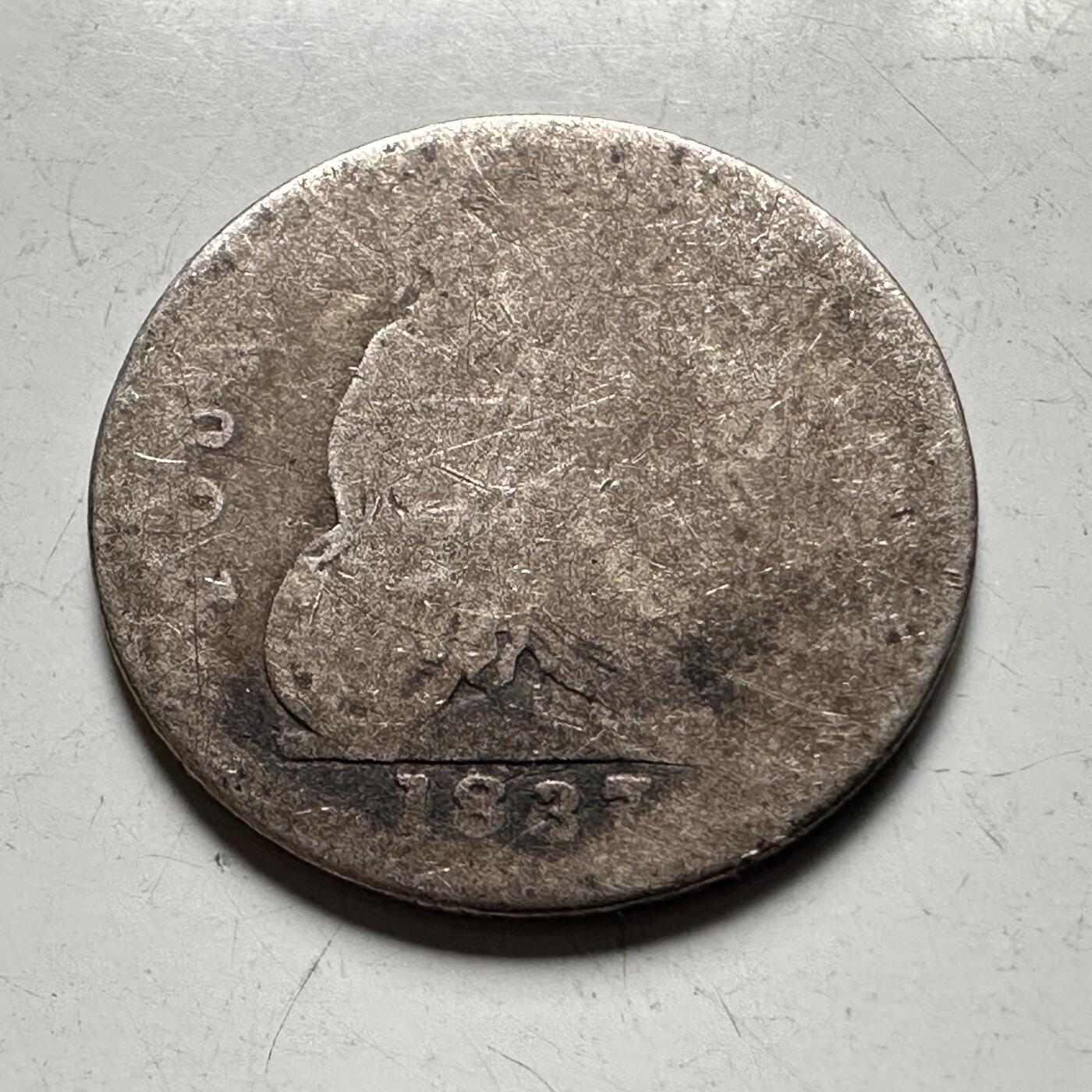 🌹外币初藏🌹🐯2026年第30场   每周二四六晚8️⃣点 接代拍 英国1837年 威廉四世 4便士 银币 92.5%银 1.9克 16毫米