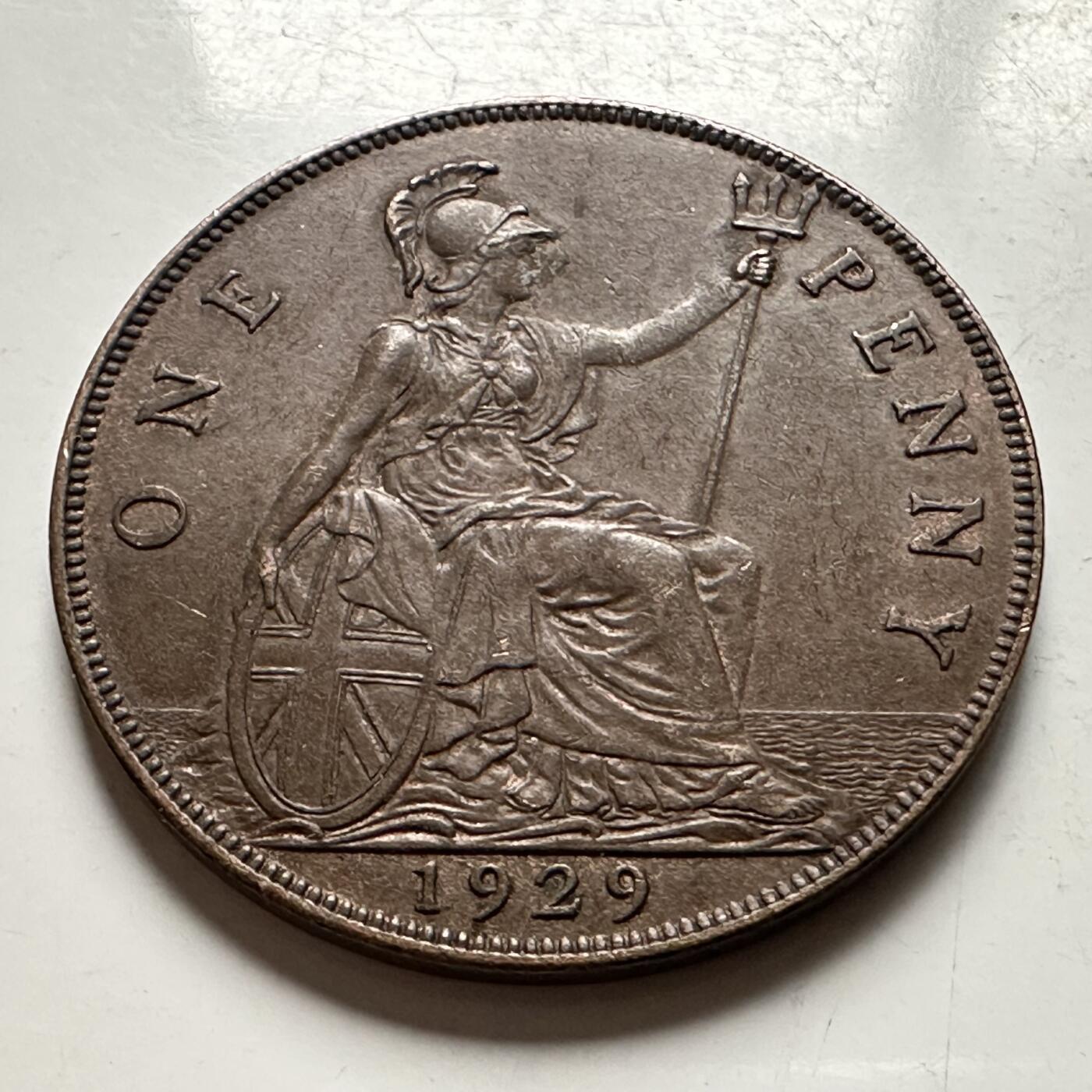 🌹外币初藏🌹🐯2026年第30场   每周二四六晚8️⃣点 接代拍 英国1929年乔治五世一便士