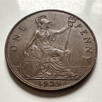 🌹外币初藏🌹🐯2026年第30场   每周二四六晚8️⃣点 接代拍 - 英国1929年乔治五世一便士