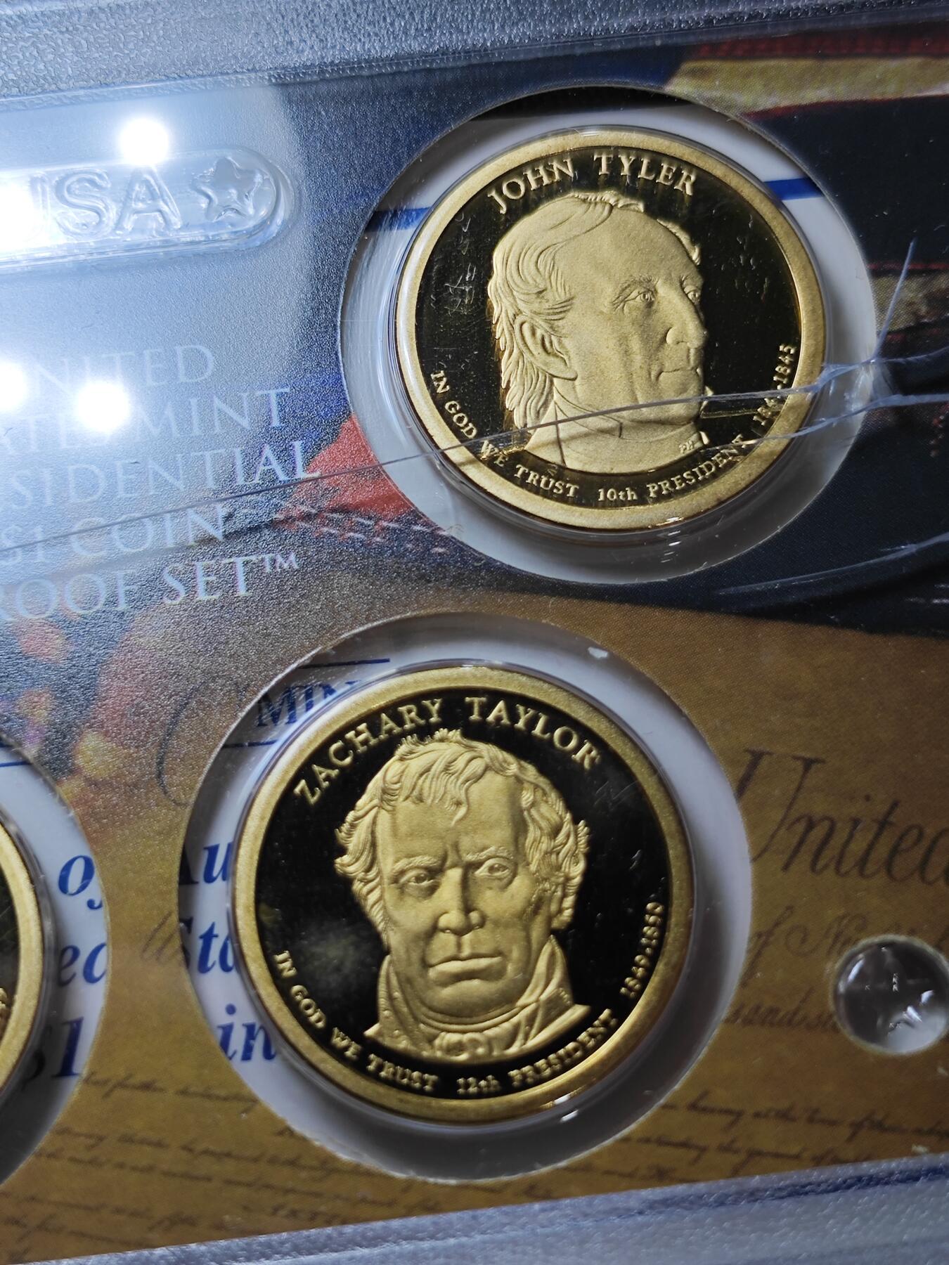 KK钱币收藏小铺   套币专场 2月预留时间 周末发货   美国1元总统精制纪念套币