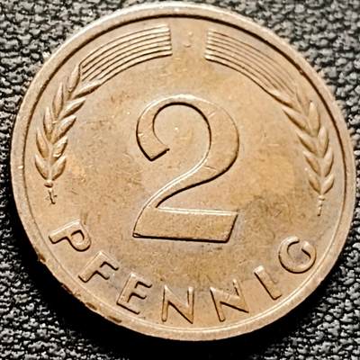 泉币菌-第212场-拍品多 请提前出价（工作最近较忙 发货不及时，望理解） - 联邦德国1965年 10芬尼硬币 橡树麦穗  银行版