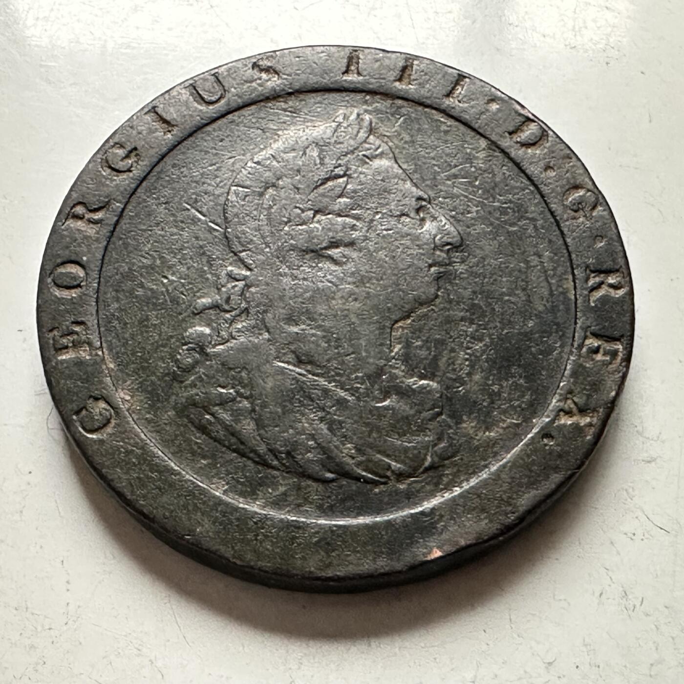 🌹外币初藏🌹🐯2026年第30场   每周二四六晚8️⃣点 接代拍 英国1797年乔治三世一便士 车轮币