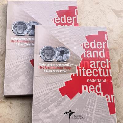 道一币馆币章第一百七十场 - 原包装 荷兰2008年现代建筑新五点5欧元精制银币