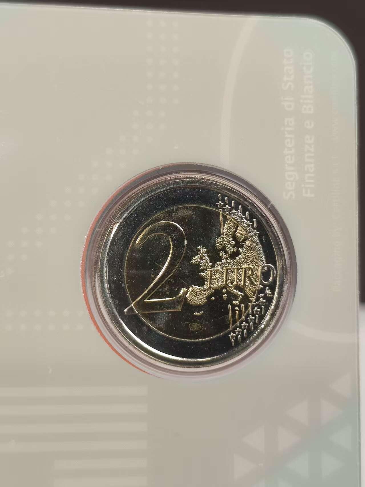 G&W世界散币，银币处理专场（第46场） 圣马力诺2018年2欧元 意大利文艺复兴 建筑 雕塑 画家 乔凡尼 洛伦佐 贝尼尼 诞辰420周年