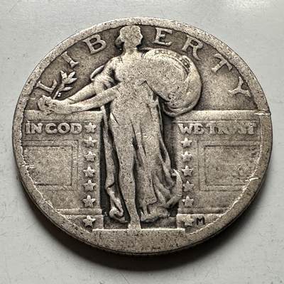 🌹外币初藏🌹🐯2026年第30场   每周二四六晚8️⃣点 接代拍 - 美国 自由女神 25美分 银币 90%银 6.25克 24.3毫米