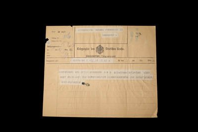 戎马世界章牌大赏第112期 德专场 - “阿尔巴特罗斯”号（SMS Albatross）舰长与军官团 祝福威廉沙克生日快乐的电报