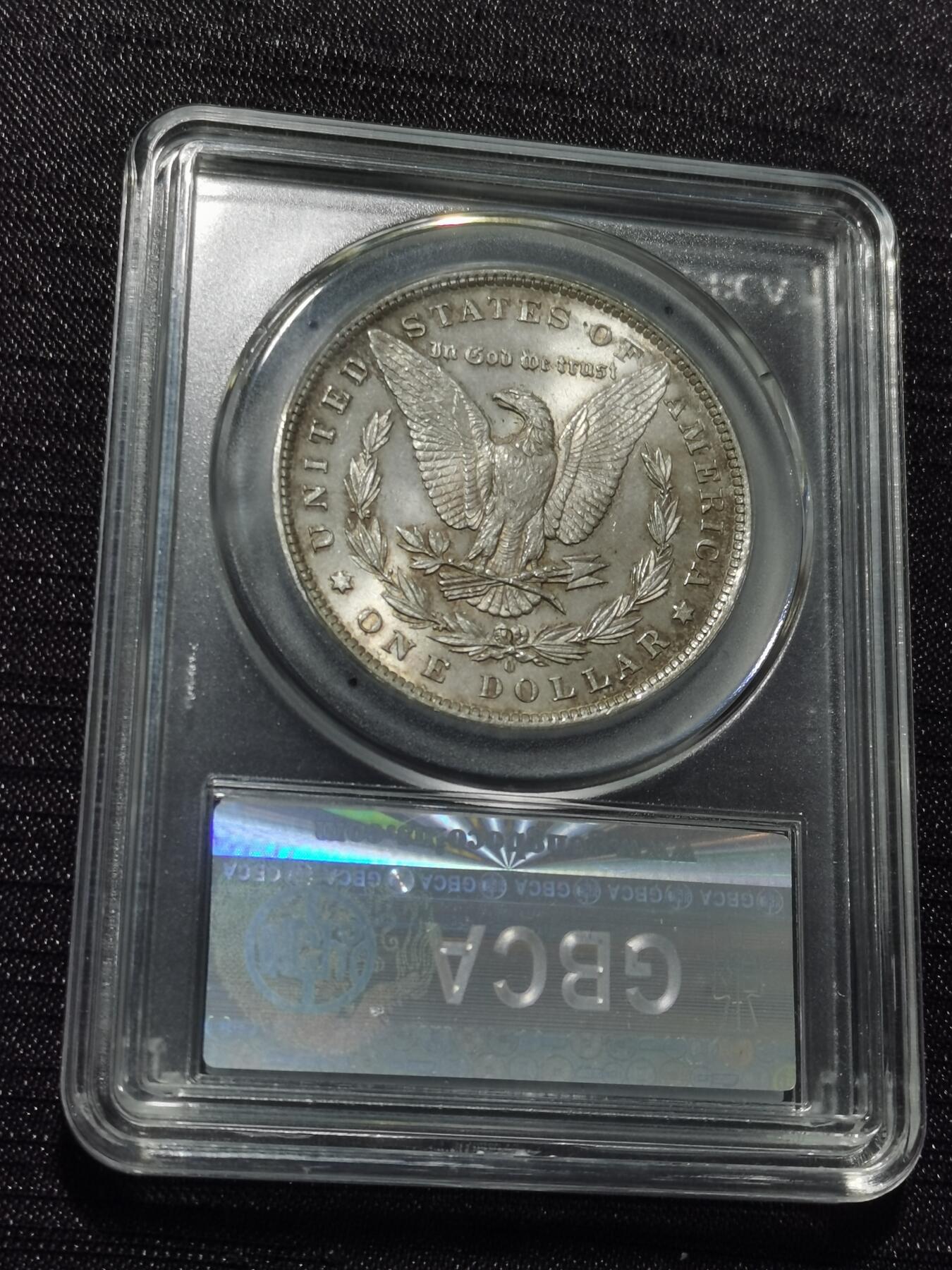 天下钱庄专场欢迎参拍 公博评级MS64 1884美国摩根一美元银币