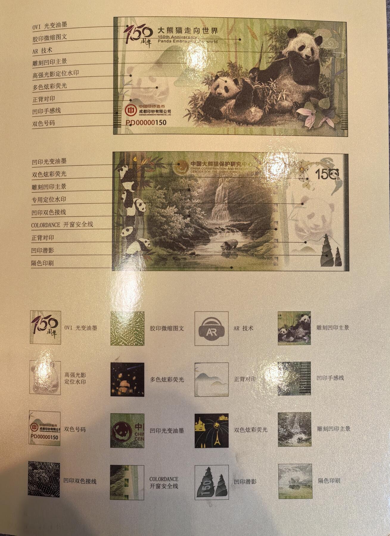 大熊猫走向世界--双连张 册装全品