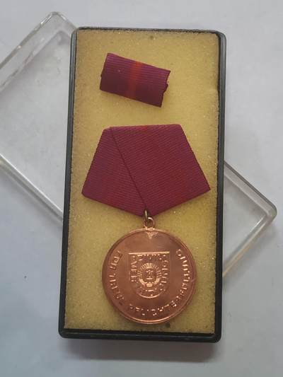 韵星假日军品类拍卖第47期 -- Rimey Holidays Militaria Auction 47 - 民主德国铜级民防忠诚服务奖章带原盒略