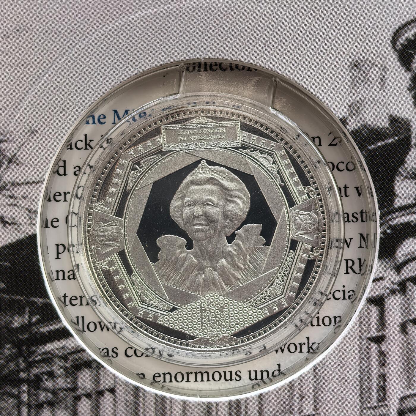 道一币馆币章第一百七十场 原包装 荷兰2011年乌得勒支造币厂百年5欧元精制银币