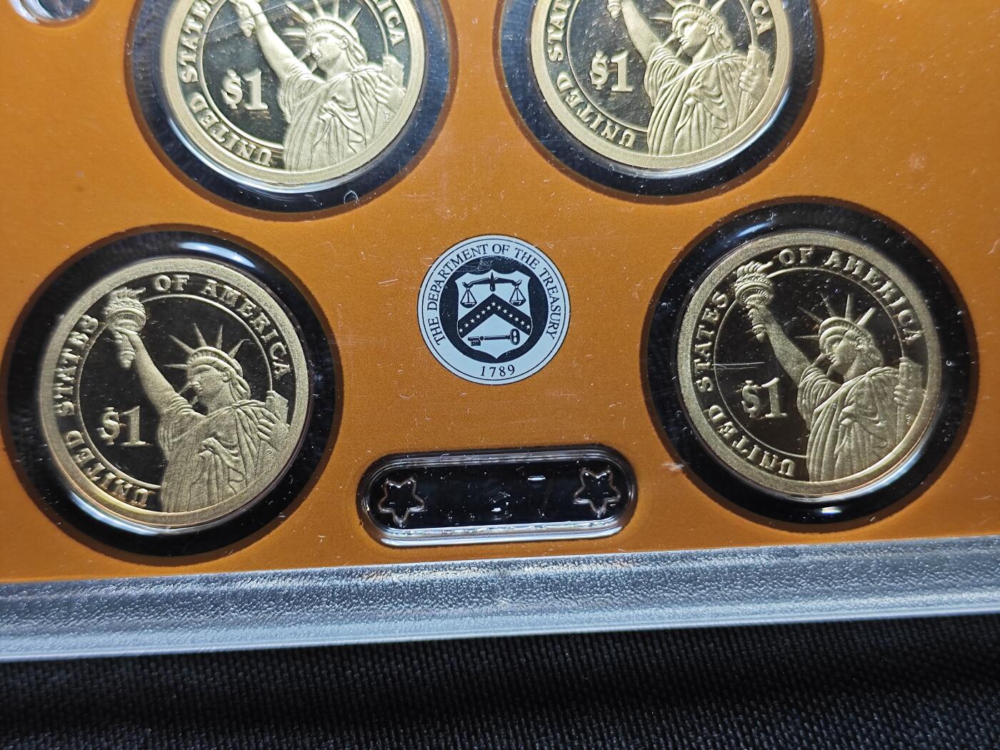 KK钱币收藏小铺   套币专场 2月预留时间 周末发货  美国1元总统精制纪念套币