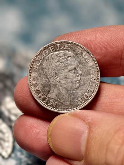 抚柳草堂-第十七期章牌钱币  奖章勋章限时免佣 满百包邮 放漏专场 - 1942罗马尼亚王国米哈伊尔一世200列伊银币 重6.1g 原光细节好