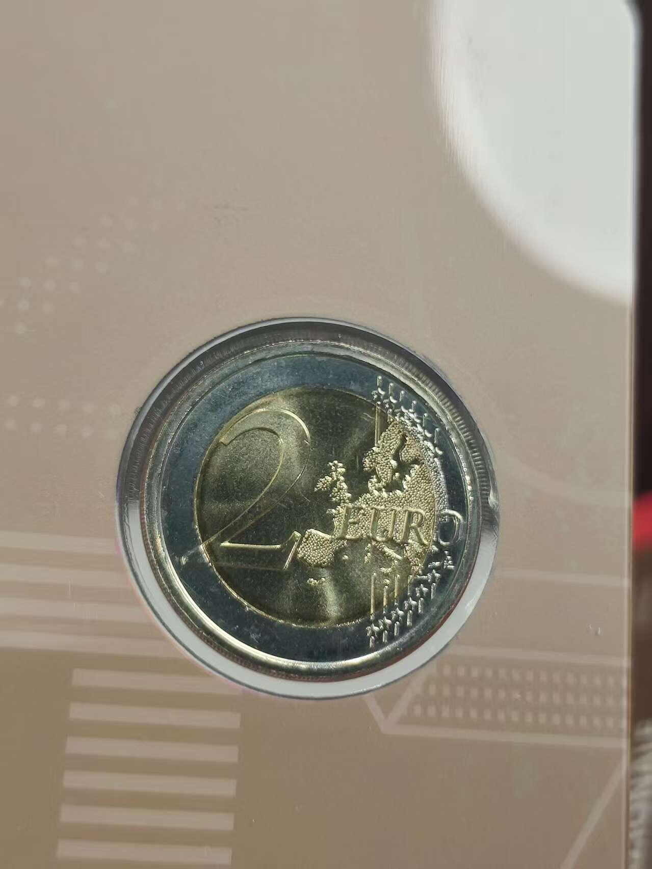 G&W世界散币，银币处理专场（第46场） 圣马力诺2017年2欧元  可持续旅游 发展经济的同时 保护自然环境和文化遗产纪念