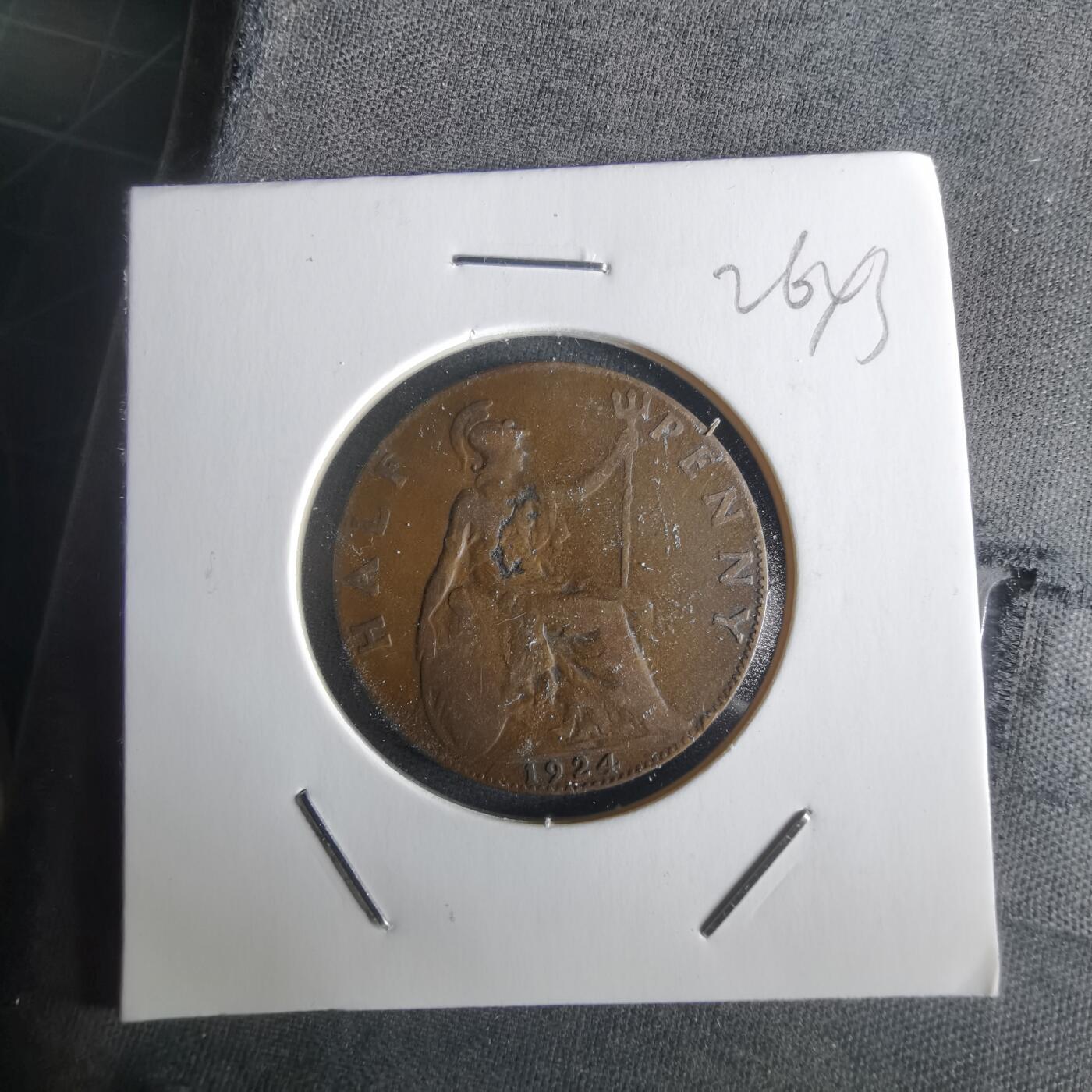 沼泽如烟--第1026场 英国1924年半便士