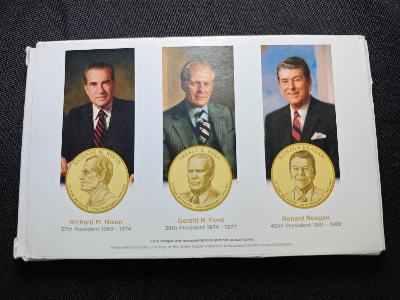 KK钱币收藏小铺   套币专场 2月预留时间 周末发货   美国1元总统精制纪念套币