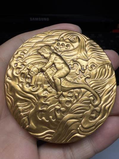 2026年集古藏今外币拍卖第三期-第5场—（总第315拍），可以寄存60天，满160元包邮。 - 超大个1975年冲绳国际海洋博览会纪念章，直径70毫米