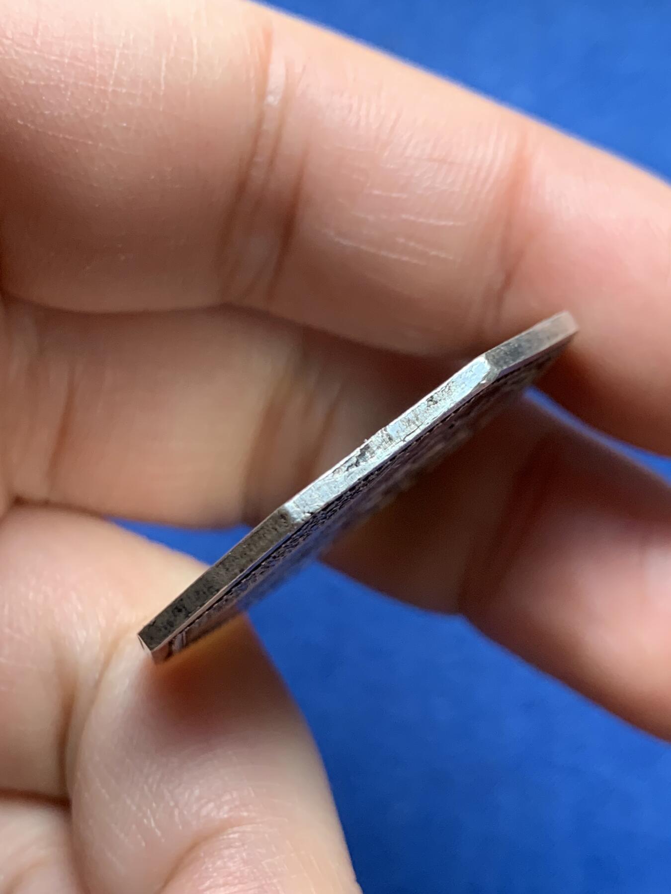 《竞宝斋》第472场 周日，周一，周二 3场连拍 （全场包邮）欢迎送拍 法国八角银质代币，勒阿弗尔海上保险公司，15.04g，33.1mm，早期无边铭