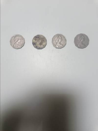 【20260319】非全新纸币和硬币第347场 - 澳大利亚4枚硬币50分