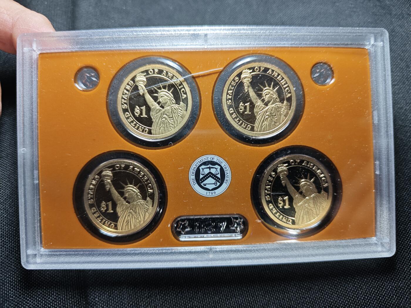 KK钱币收藏小铺   套币专场 2月预留时间 周末发货  美国1元总统精制纪念套币