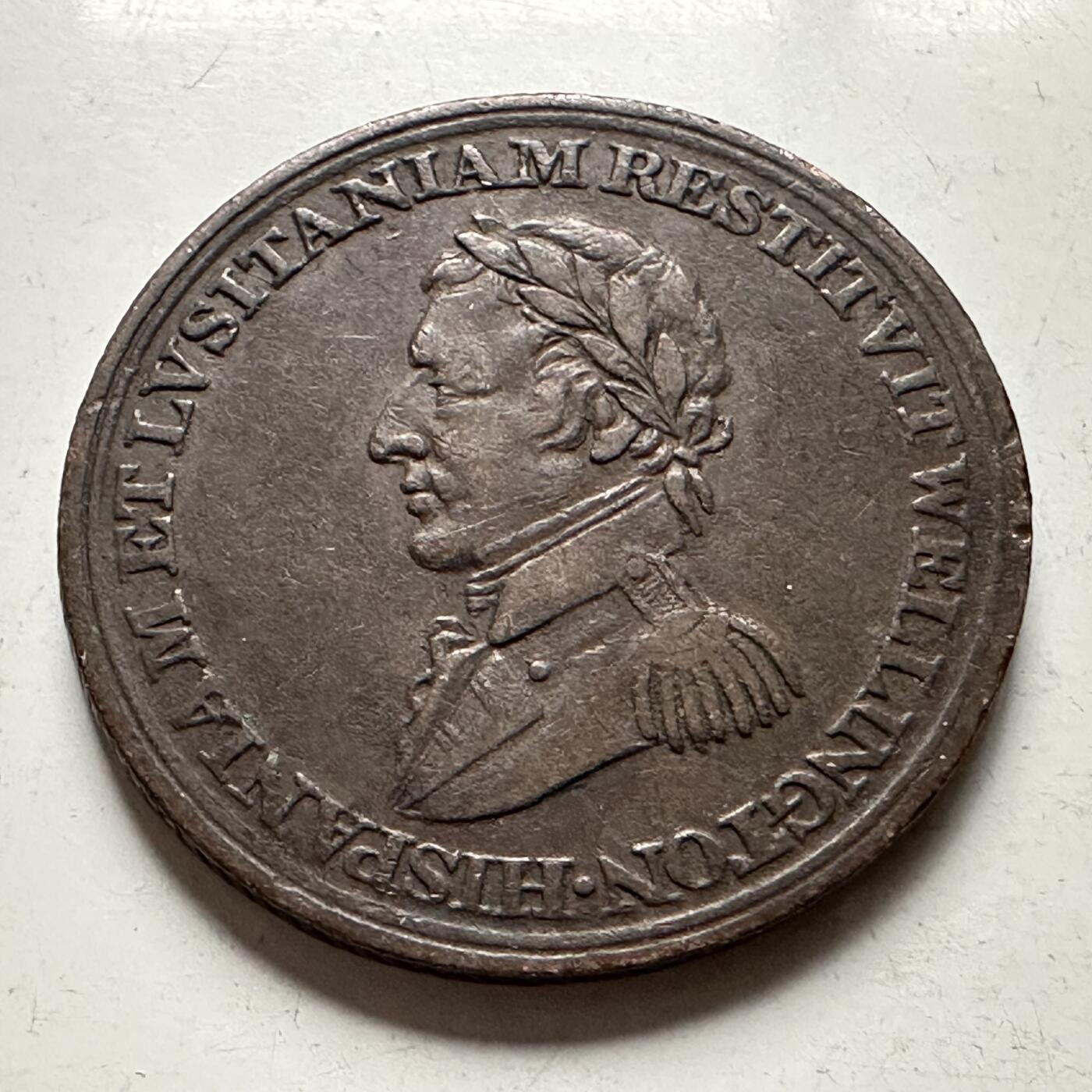 🌹外币初藏🌹🐯2026年第30场   每周二四六晚8️⃣点 接代拍 英国威灵顿公爵1812年战役纪念Token 半便士代用币