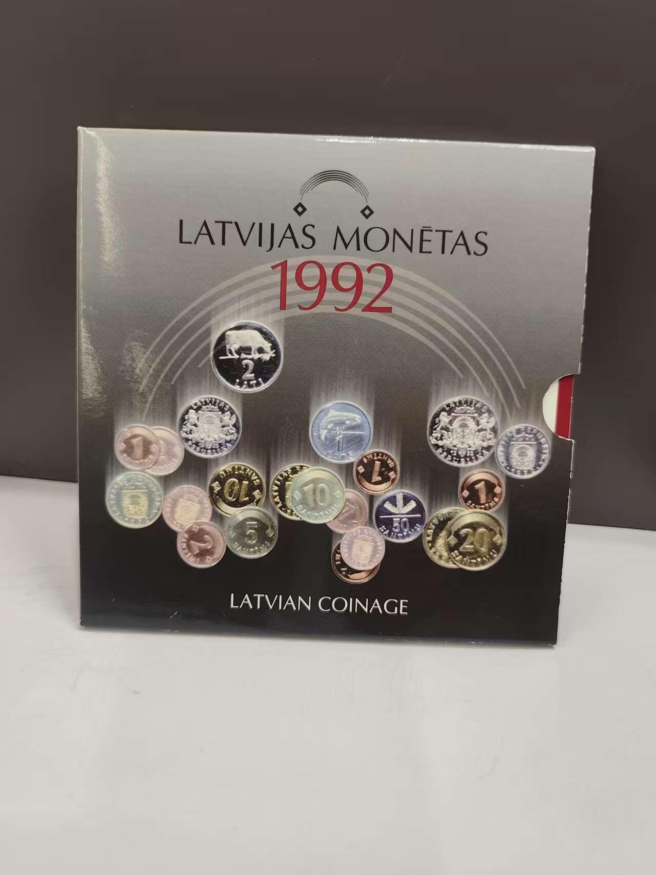 G&W世界散币，银币处理专场（第46场） 拉脱维亚1992年8枚套