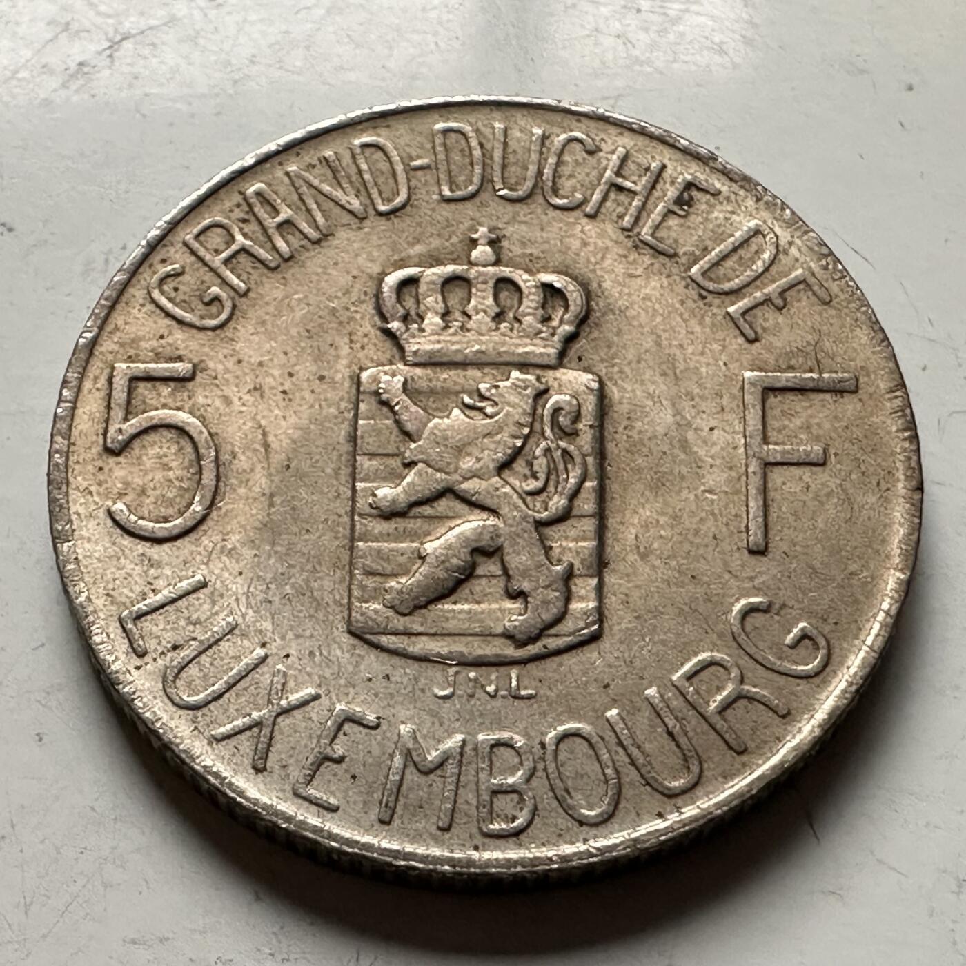 🌹外币初藏🌹🐯2026年第30场   每周二四六晚8️⃣点 接代拍 卢森堡1962年5法郎