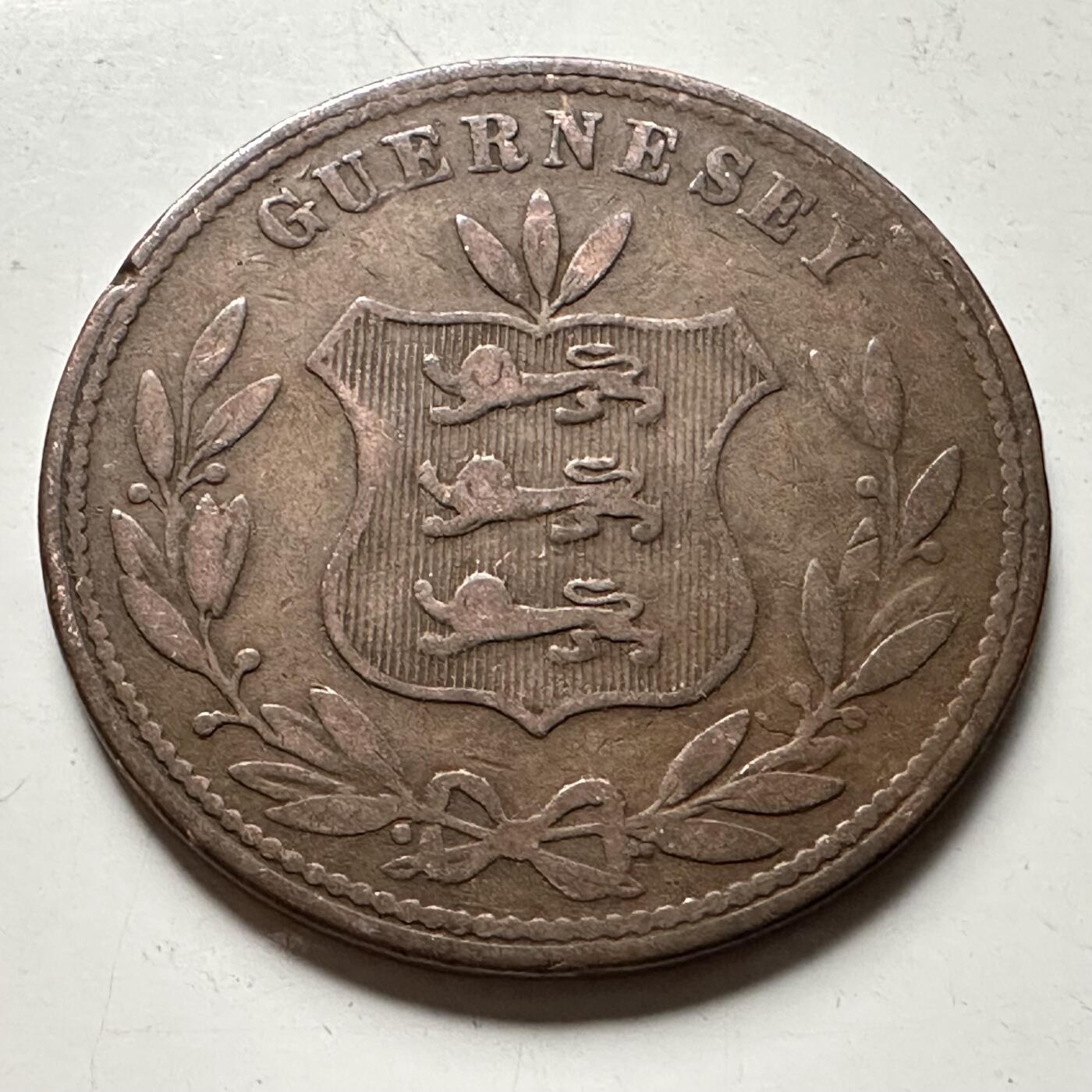 🌹外币初藏🌹🐯2026年第30场   每周二四六晚8️⃣点 接代拍 根西岛1864年8道布