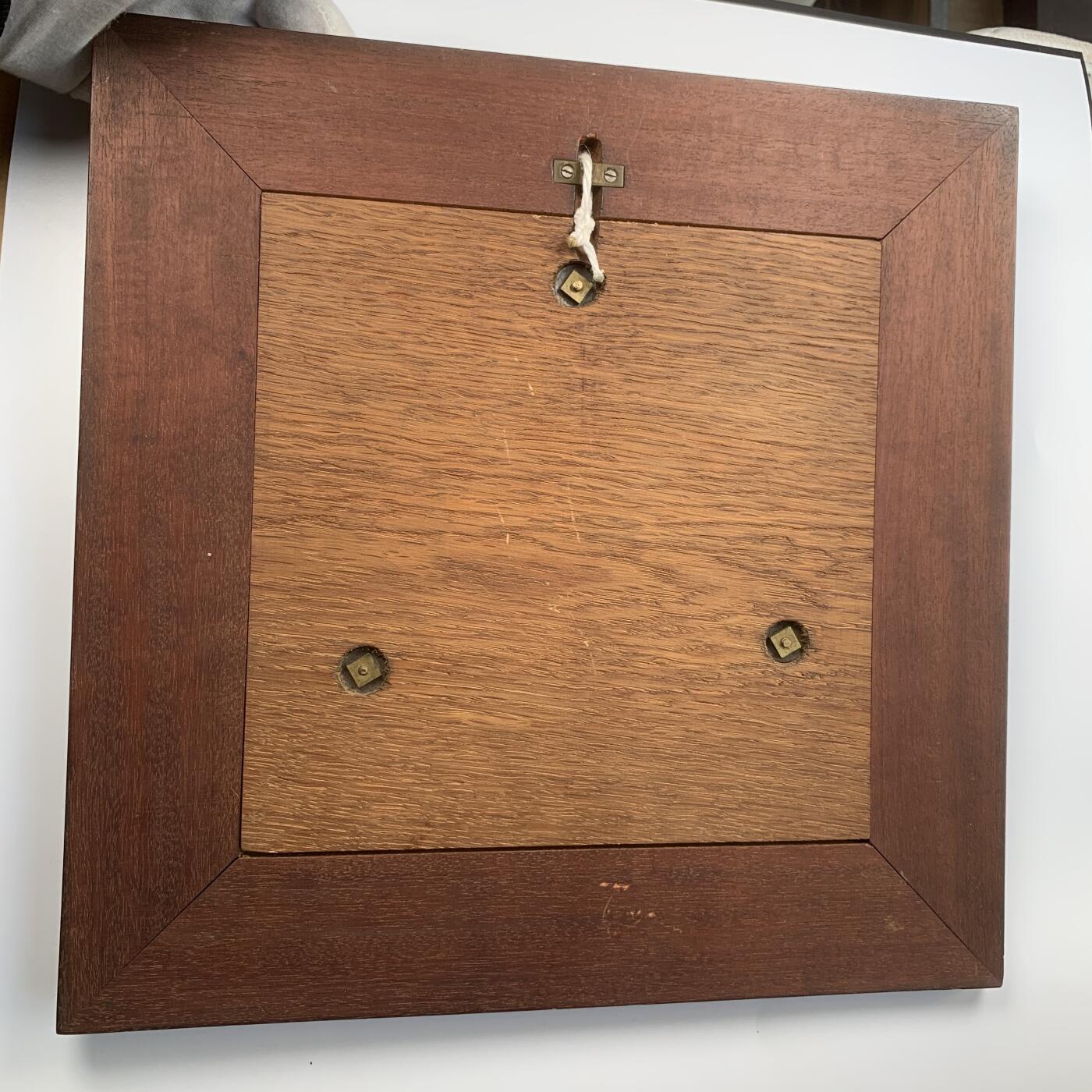 掌中浮雕-藏着的欧洲第055场 法国新艺术单面大铜章，章体17.3cm，木框30.9cm