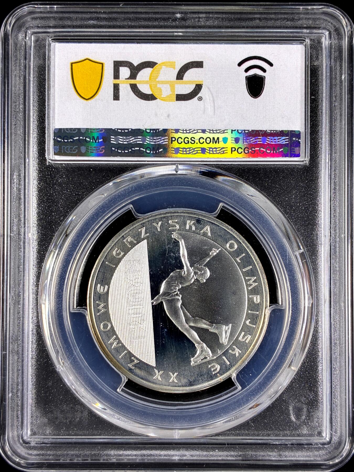 【雨安】【直播拍卖】【第0129期-评级币章】2026-03-21 周六 19:30 (金价1115, 银价20.09) [评级现代] Poland 波兰 10兹罗提 2006年 奥运花样滑冰 PCGS-PR67DCAM 精制币