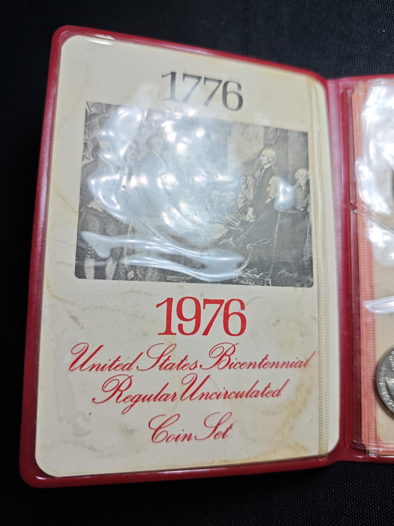 KK钱币收藏小铺   套币专场 2月预留时间 周末发货  1976美国建国200周年纪念套币 少见样式