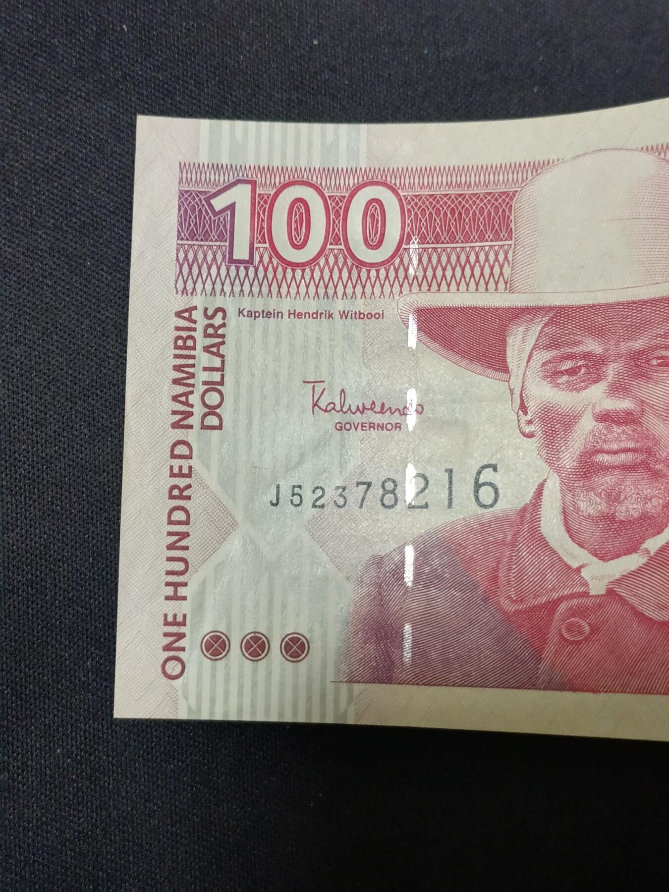 【游宝拍卖】丙午马年第14期 纳米比亚-100元【全新UNC-】