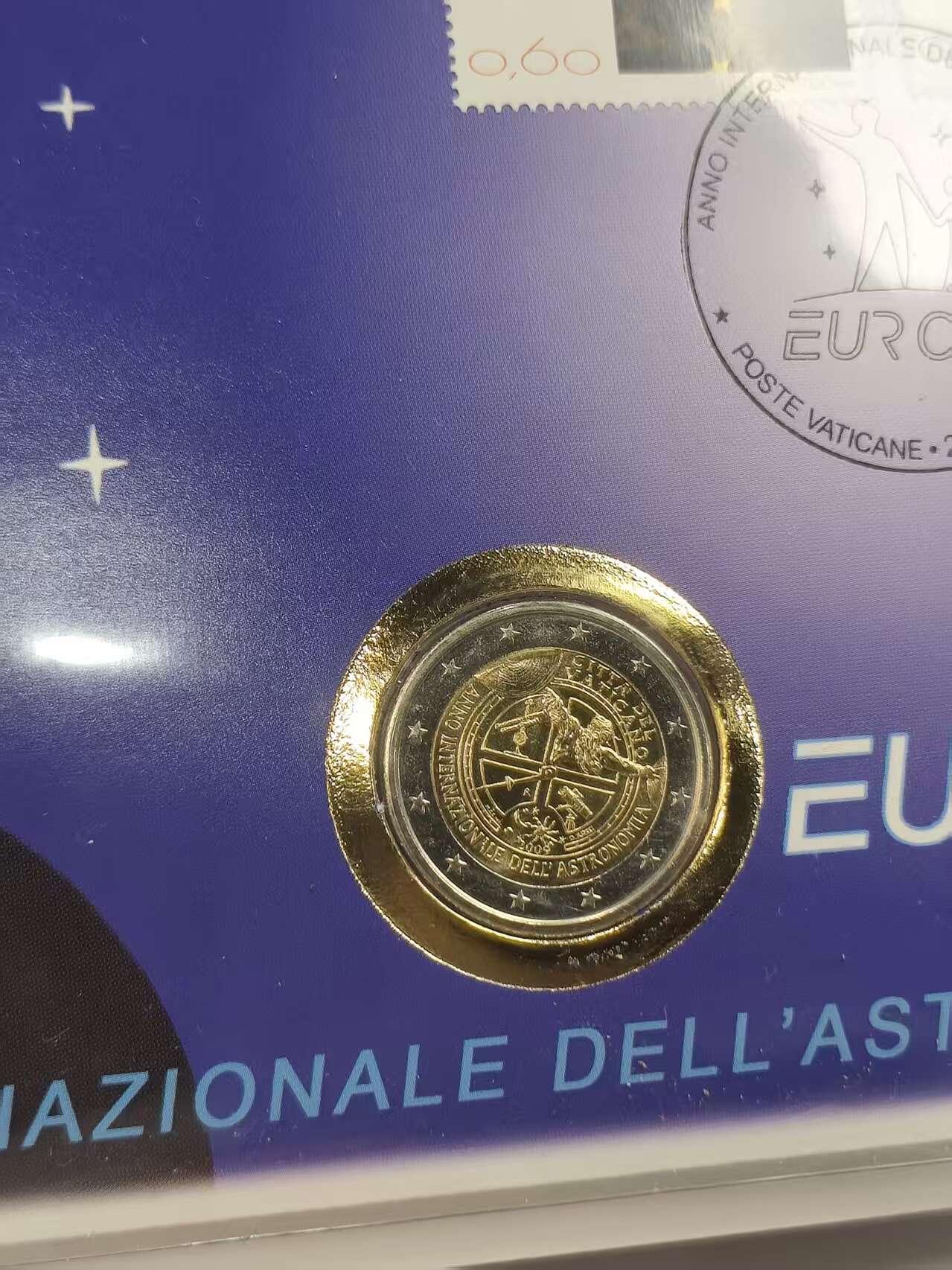 G&W世界散币，银币处理专场（第46场） 梵蒂冈2009年2欧元 国际天文年纪念