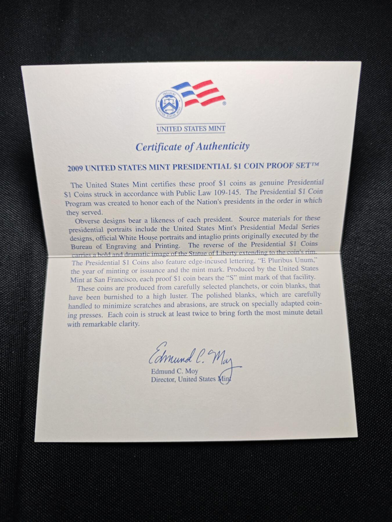 KK钱币收藏小铺   套币专场 2月预留时间 周末发货   美国1元总统精制纪念套币