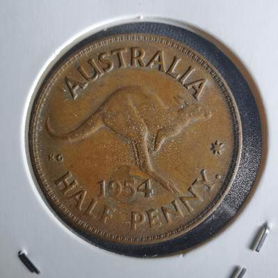 沼泽如烟--第1026场 - 澳大利亚1954年半便士