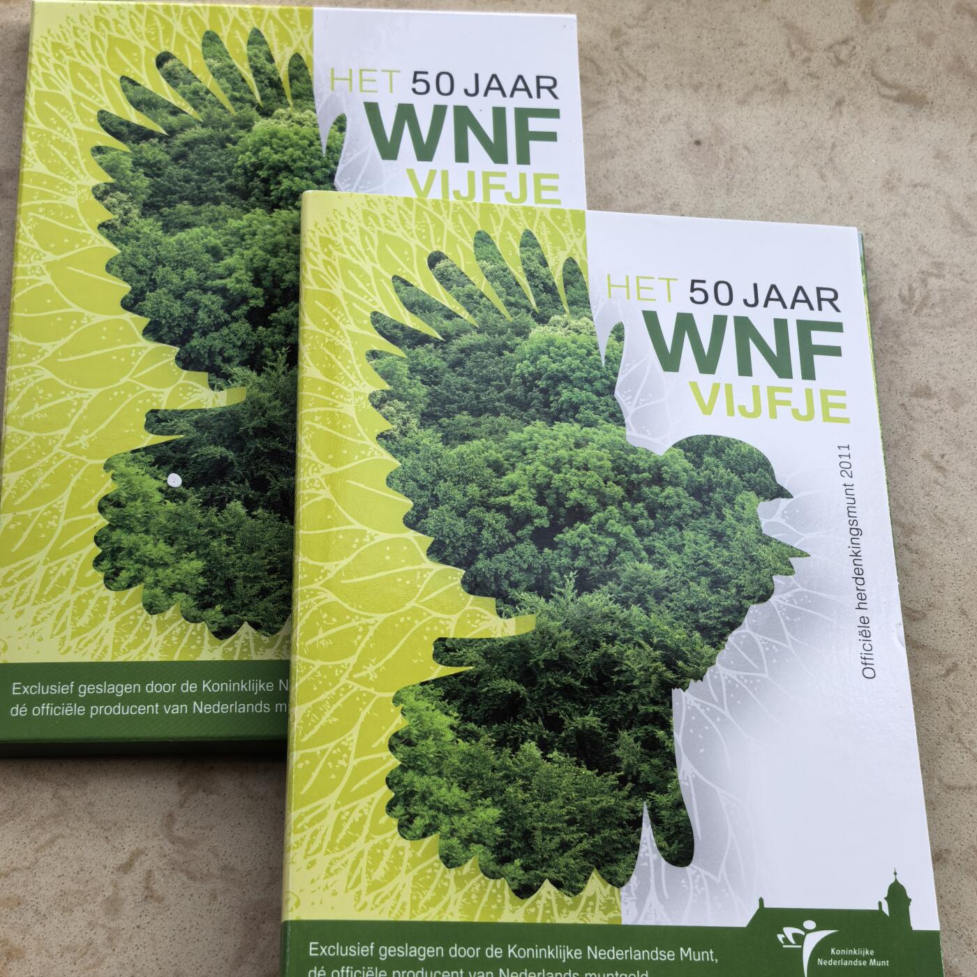 道一币馆币章第一百七十场 原包装 荷兰2011年WWF成立50周年5欧元精制银币