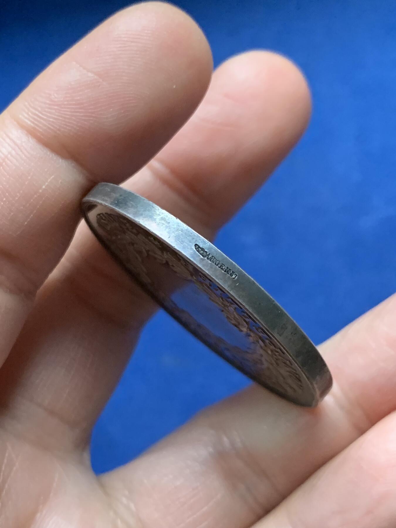 《竞宝斋》第472场 周日，周一，周二 3场连拍 （全场包邮）欢迎送拍 法国蒙彼利埃国立音乐学院银章，39.65g，40.8mm，丰饶角边铭