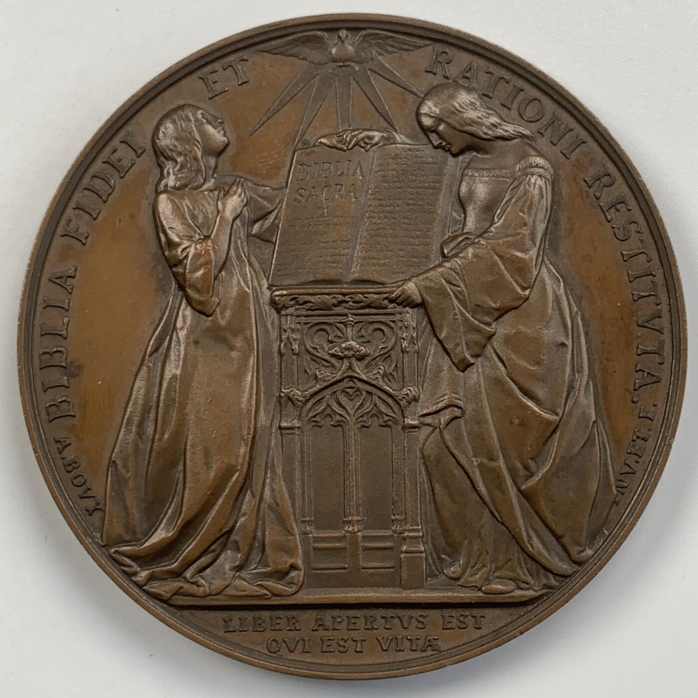 掌中浮雕-藏着的欧洲第055场 1835年瑞士布罗扎图斯宗教改革周年纪念铜章 ，61.5mm 