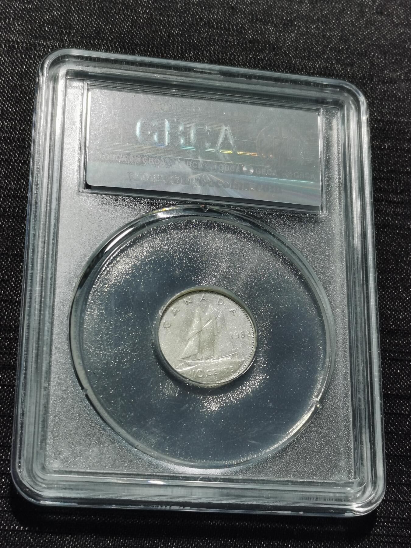 天下钱庄专场欢迎参拍 加拿大伊丽莎白10分银币