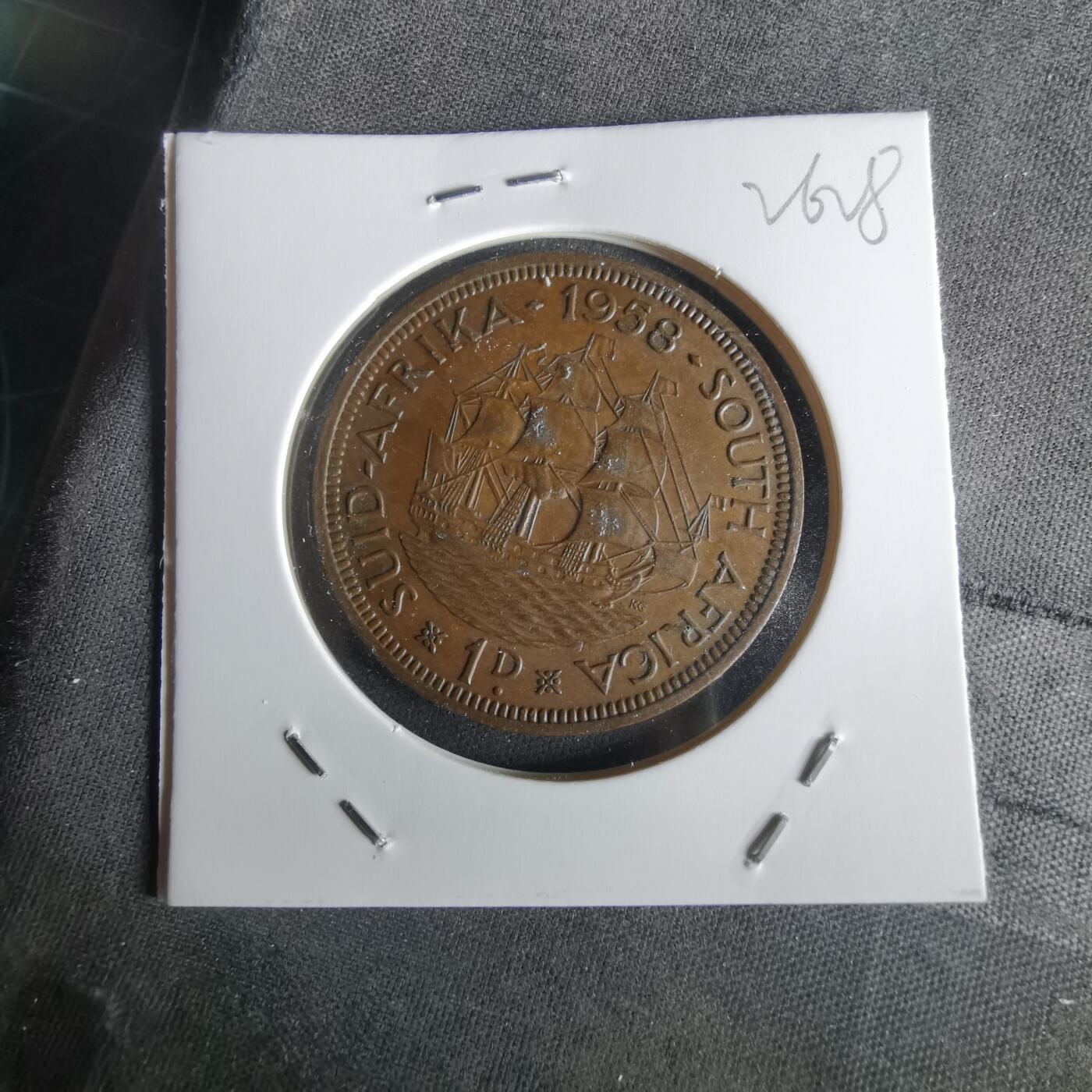 沼泽如烟--第1026场 南非1958年1便士