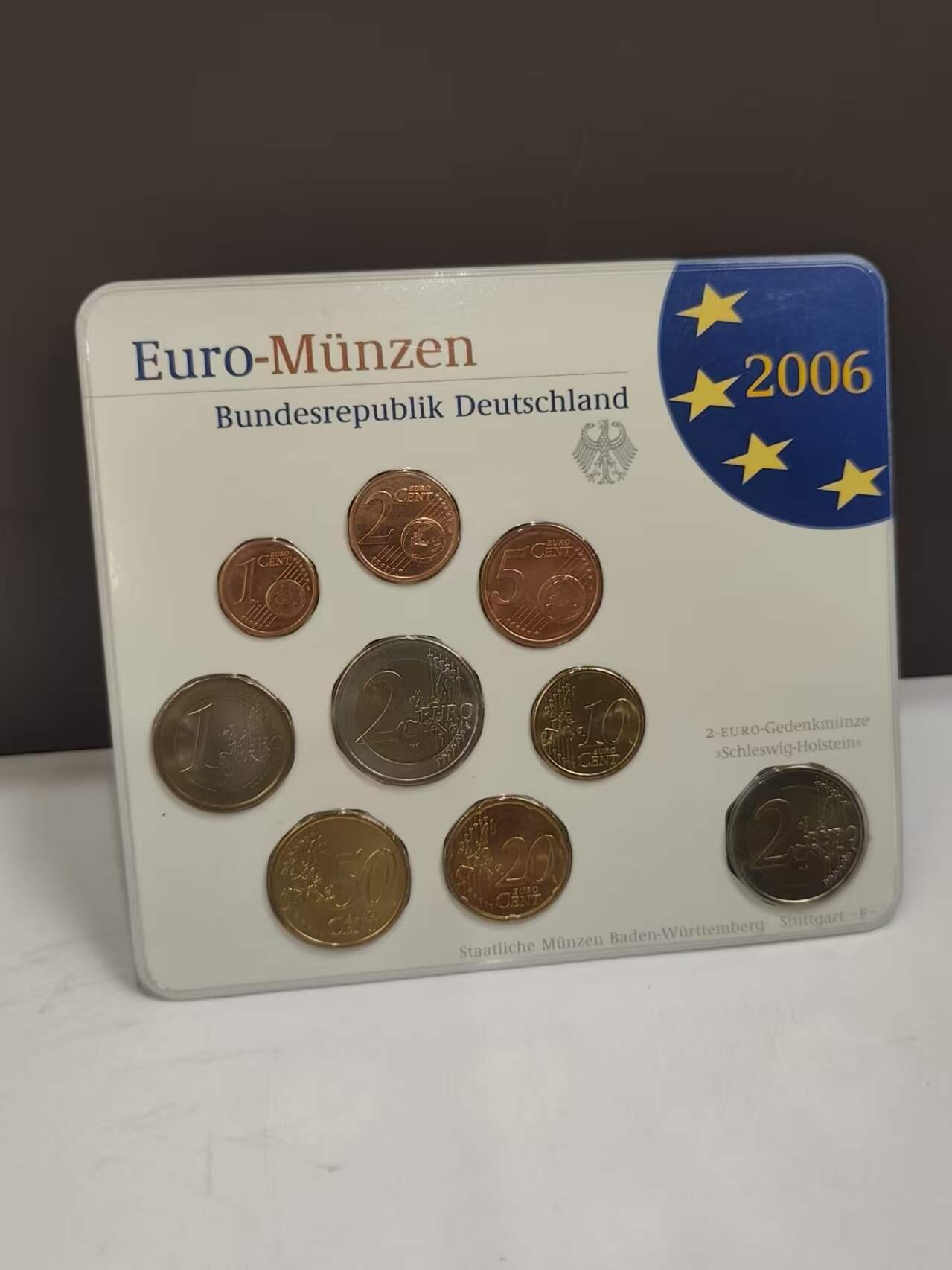 G&W世界散币，银币处理专场（第46场） 德国2006年欧元9枚套  2欧元2枚