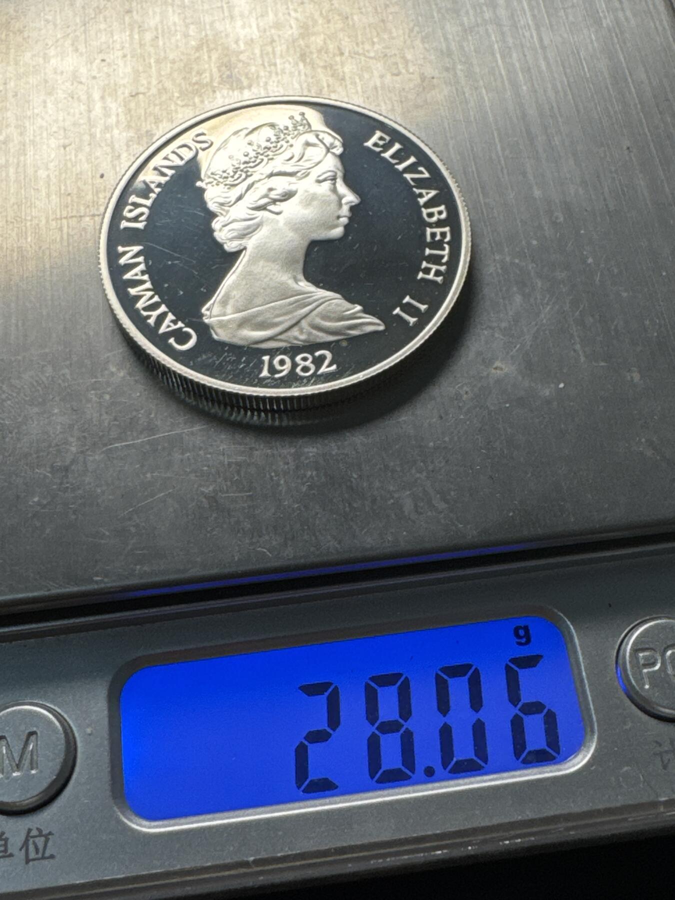 ❤️【币观天下】❤️ 第345期钱币拍卖场- 2026.3.20周五晚上6点半场 长期征集拍品  开曼群岛1982年国际儿童年纪念银币28.1克