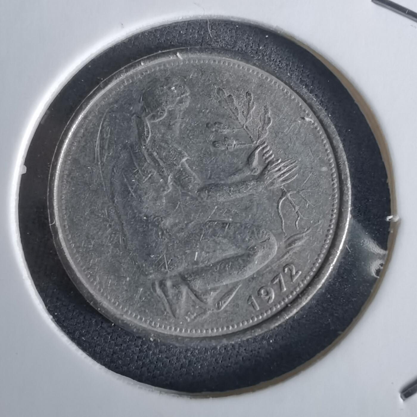 沼泽如烟--第1028场 德国1972年50芬尼