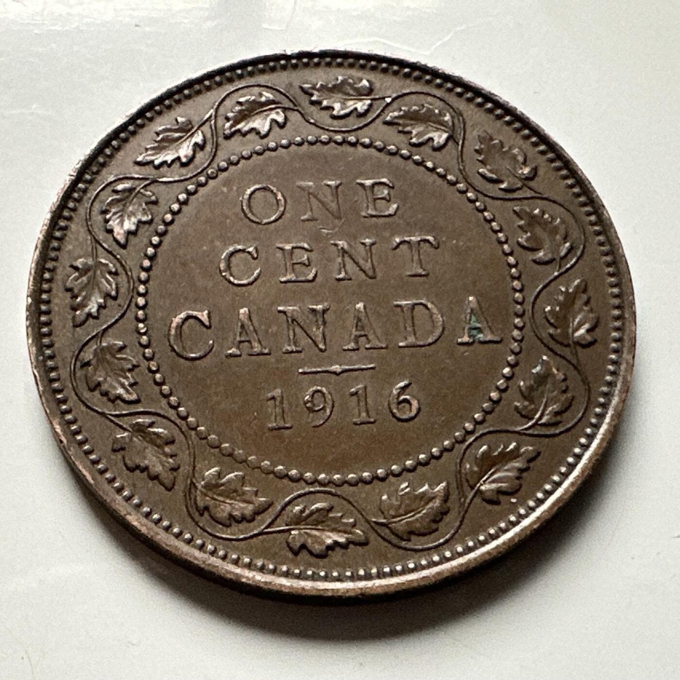 🌹外币初藏🌹🐯2026年第30场   每周二四六晚8️⃣点 接代拍 加拿大 1916年乔治五世1分