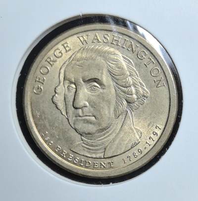 外国优质老铜币银币苏联纪念章，每周六晚九点倒数截拍，满百包邮可寄存，持续收拍 - 美国首任总统华盛顿纪念币，正面为开国总统华盛顿肖像，背面是自由女神像，兼具美国历史符号与收藏普及性，是入门现代美元纪念币的优选品种。