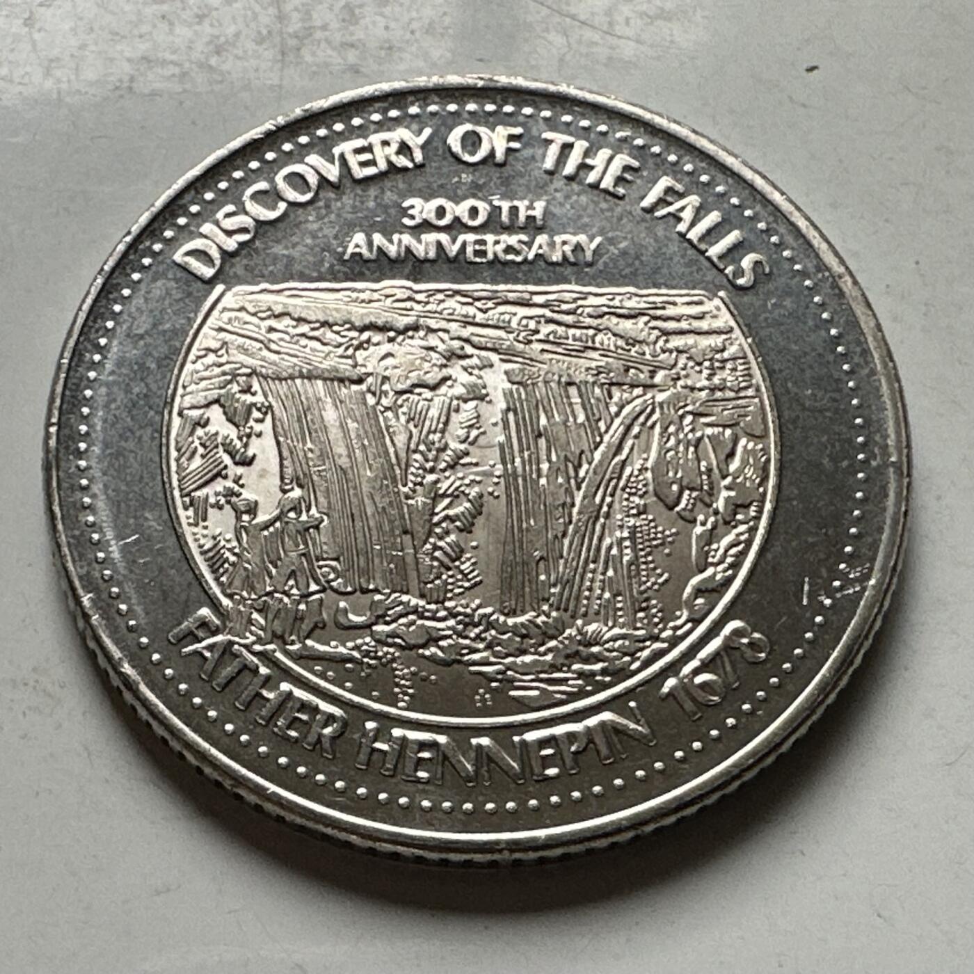 🌹外币初藏🌹🐯2026年第30场   每周二四六晚8️⃣点 接代拍 加拿大 1978年 尼亚加拉瀑布 发现300周年 1贸易元代用币 11.5g-38.0mm