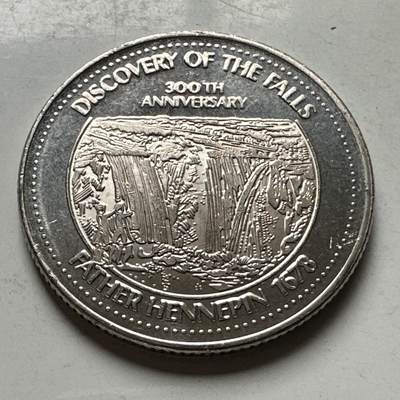 🌹外币初藏🌹🐯2026年第30场   每周二四六晚8️⃣点 接代拍 - 加拿大 1978年 尼亚加拉瀑布 发现300周年 1贸易元代用币 11.5g-38.0mm