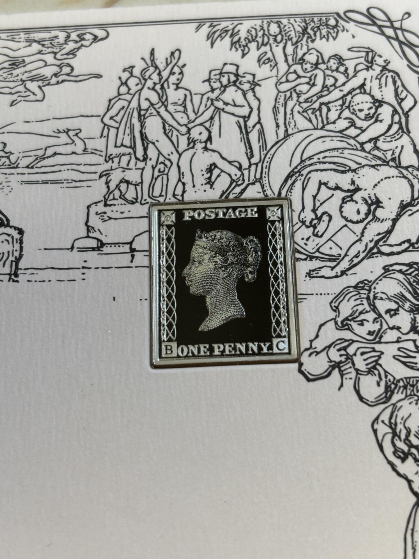 第194期拍卖 纽埃2020年黑便士邮票诞生180周年精制纪念银币，999银，5克，发行3000枚