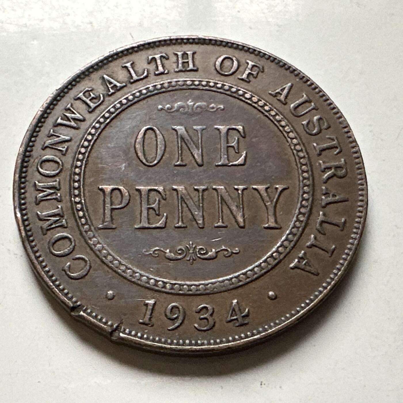 🌹外币初藏🌹🐯2026年第30场   每周二四六晚8️⃣点 接代拍 澳大利亚1934年一便士