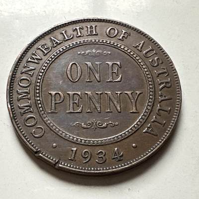 🌹外币初藏🌹🐯2026年第30场   每周二四六晚8️⃣点 接代拍 - 澳大利亚1934年一便士