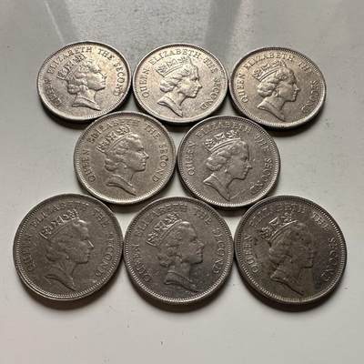 🌹外币初藏🌹🐯2026年第31场   每周二四六晚8️⃣点 接代拍 - 香港中年版¥1 八枚